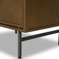 Sunburst Cabinet Nightstand - Aged Brass Pc