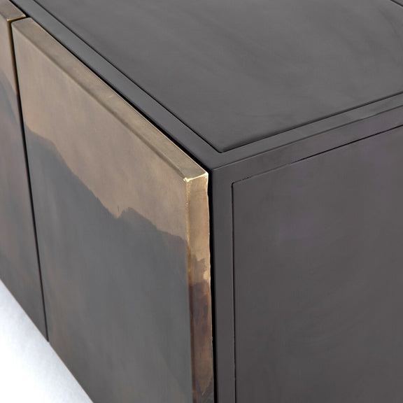 Stormy Media Console - Aged Brown