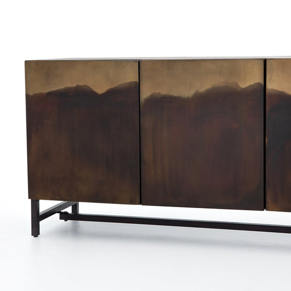 Stormy Media Console - Aged Brown