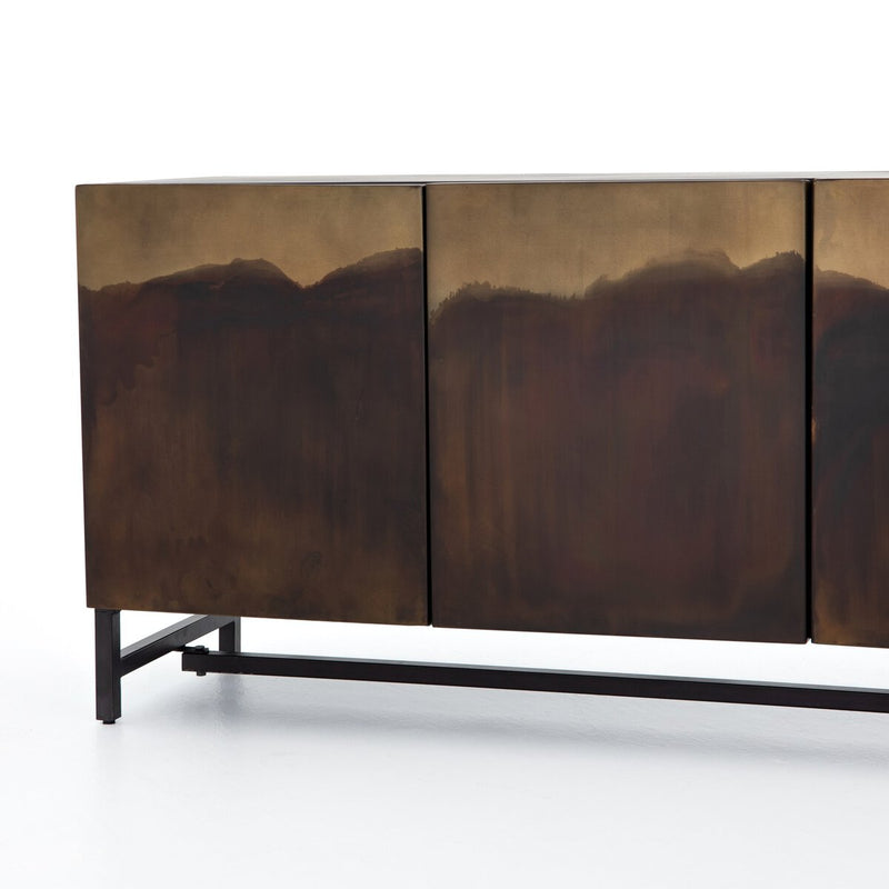 Stormy Media Console - Aged Brown