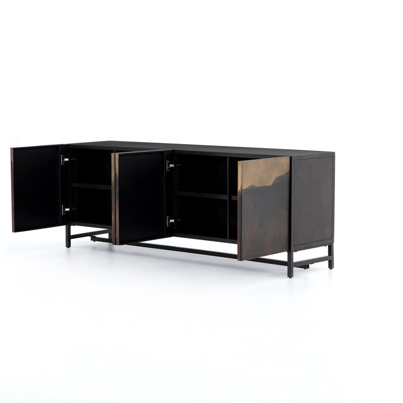 Stormy Media Console - Aged Brown