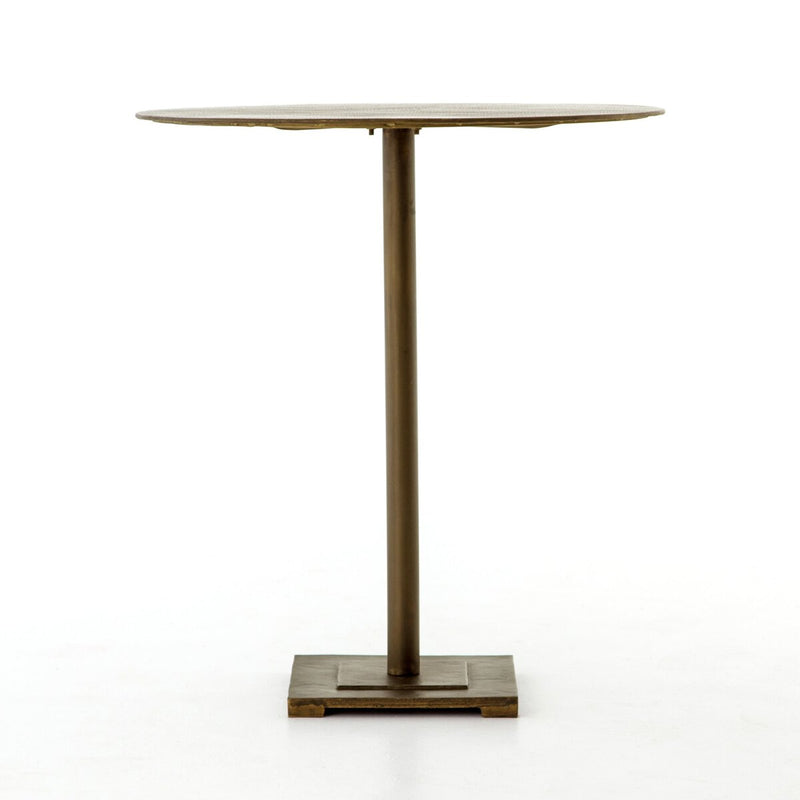 Fannin Bar + Counter Table - Acid Etched Aged Brass