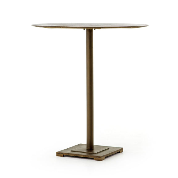 Fannin Bar + Counter Table - Acid Etched Aged Brass