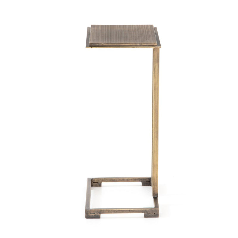 Acid Etch C Table - Acid Etched Aged Brass