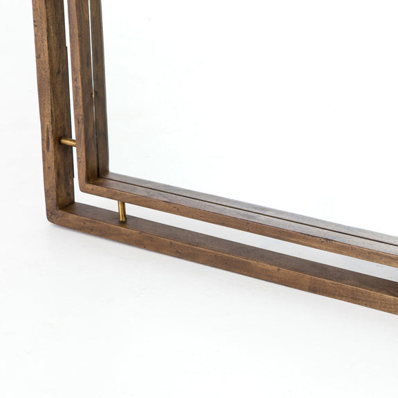 Belmundo Floor Mirror - Antique Brass