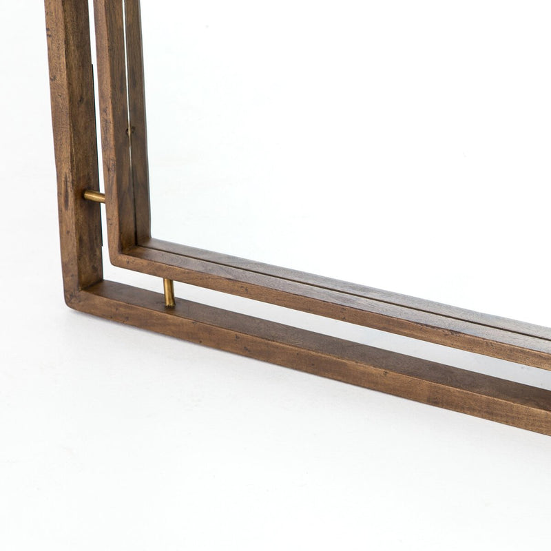 Belmundo Floor Mirror - Antique Brass