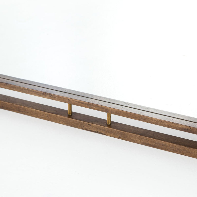 Belmundo Floor Mirror - Antique Brass