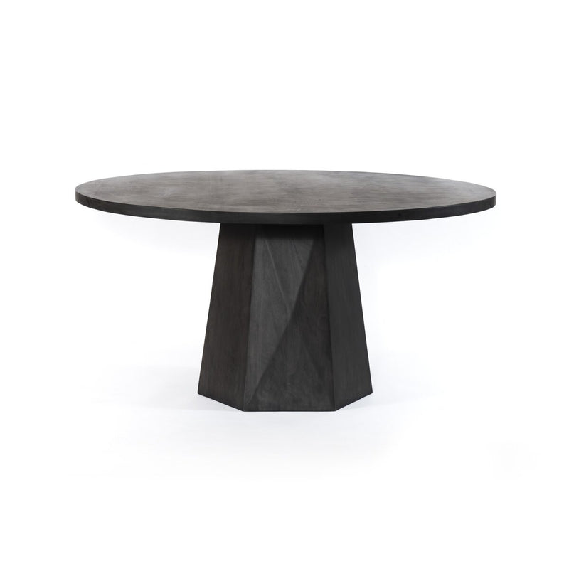 Kesling Round Dining Table - Coal Mango