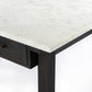 Cayson Kitchen Island - Polished White Marble