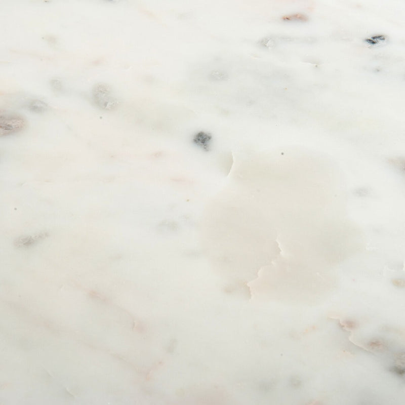 Cayson Kitchen Island - Polished White Marble