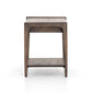 Valeria End Table - Aged Brown
