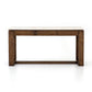 Everton Kitchen Island - Polished White Marble