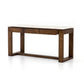 Everton Kitchen Island - Polished White Marble