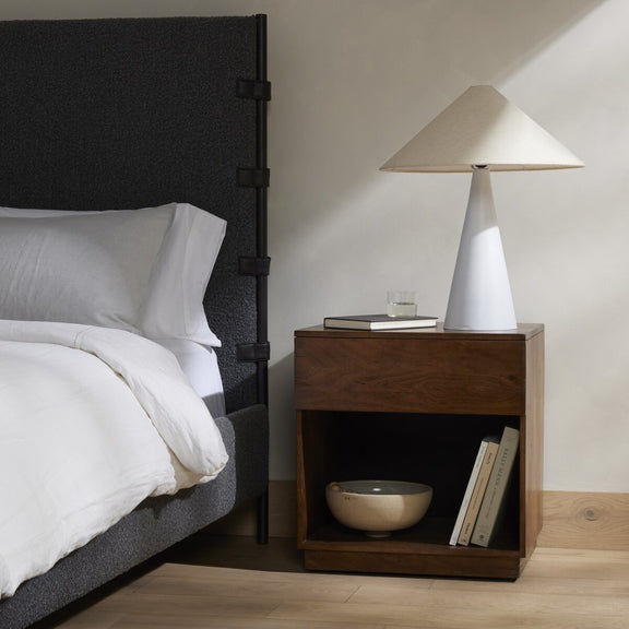 Duncan Nightstand - Burnt Fruitwood