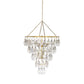 Adeline Large Round Chandelier - Iridescent Glass