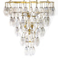 Adeline Large Round Chandelier - Iridescent Glass