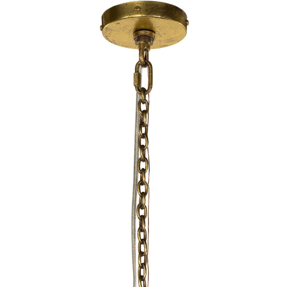 Adeline Large Round Chandelier - Iridescent Glass