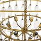 Adeline Large Round Chandelier - Iridescent Glass
