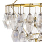 Adeline Large Round Chandelier - Iridescent Glass