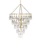 Adeline Large Round Chandelier - Iridescent Glass