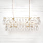 Adeline Rectangular Chandelier - Iridescent Glass