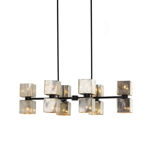 Ava Linear Chandelier - Antiqued Iron