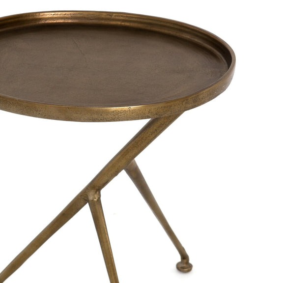 Schmidt Accent Table - Raw Brass