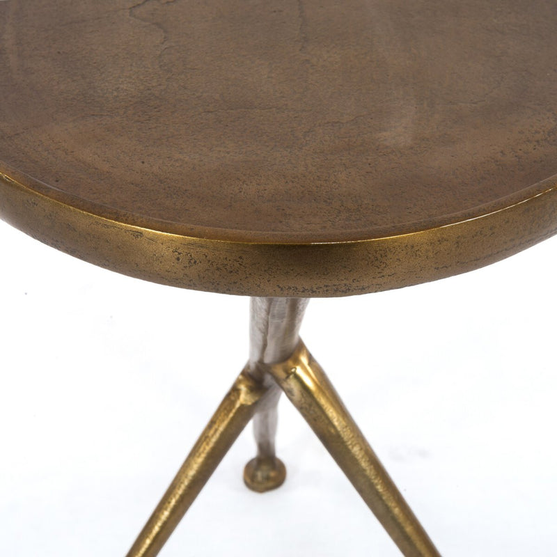 Schmidt Accent Table - Raw Brass