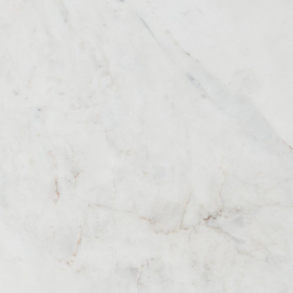 Kiva End Table - Polished White Marble