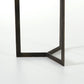 Kiva End Table - Polished White Marble