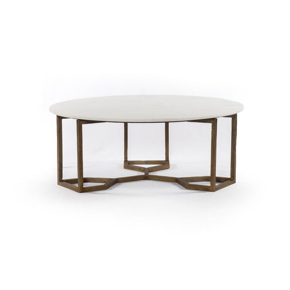 Naomi Coffee Table - Polished White Marble
