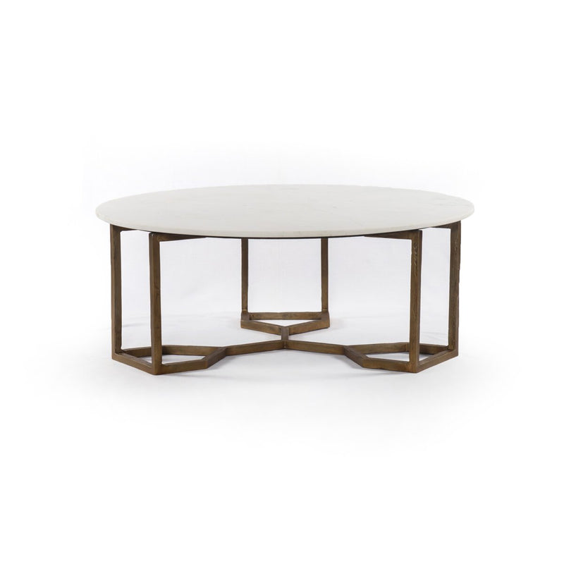 Naomi Coffee Table - Polished White Marble