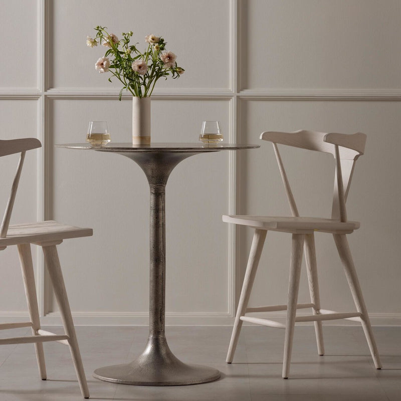 Simone Bar + Counter Table - Antique Nickel