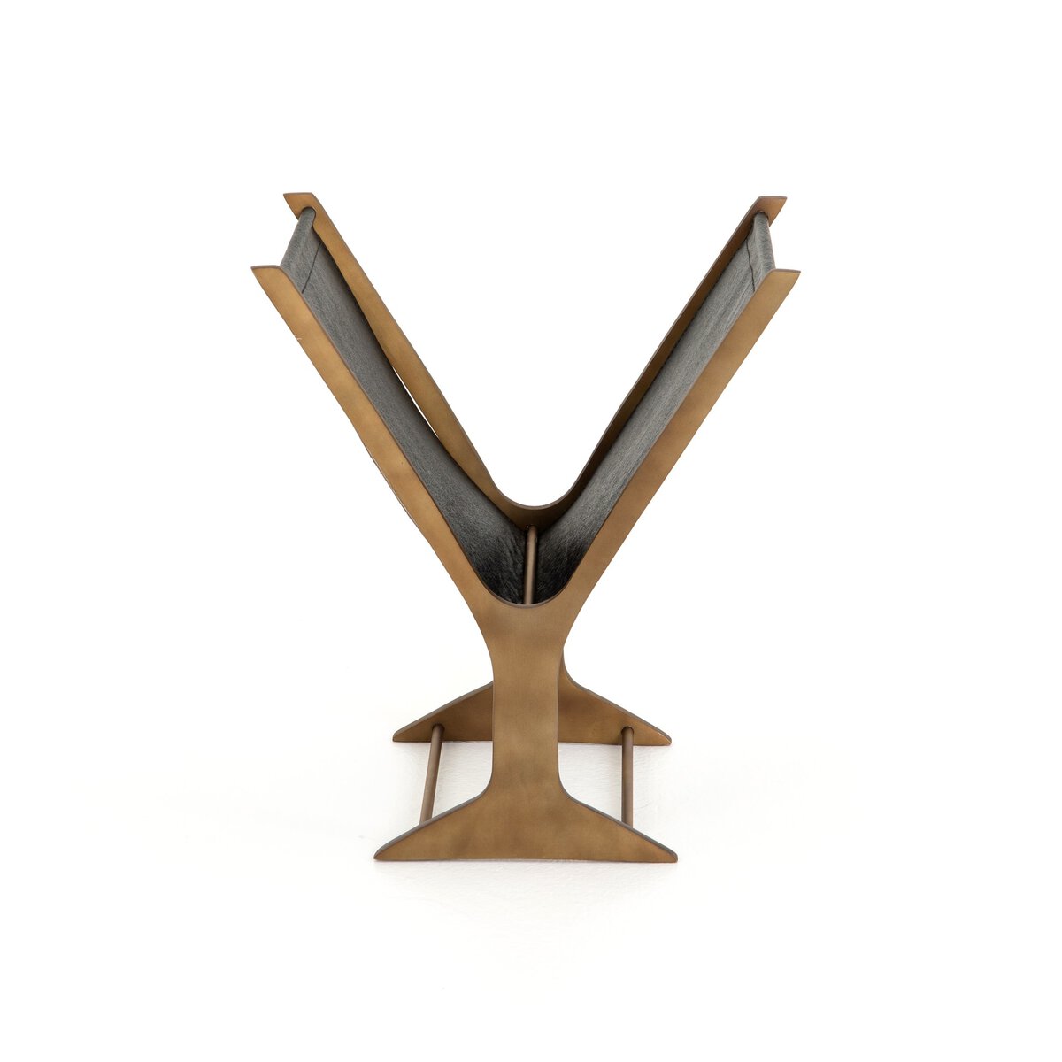 Feldman Magazine Rack - Rustic Brass