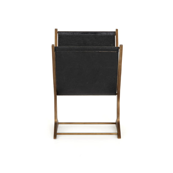Feldman Magazine Rack - Rustic Brass