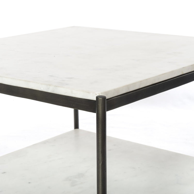 Felix Bunching Table - Polished White Marble
