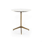 Helen End Table - Polished White Marble