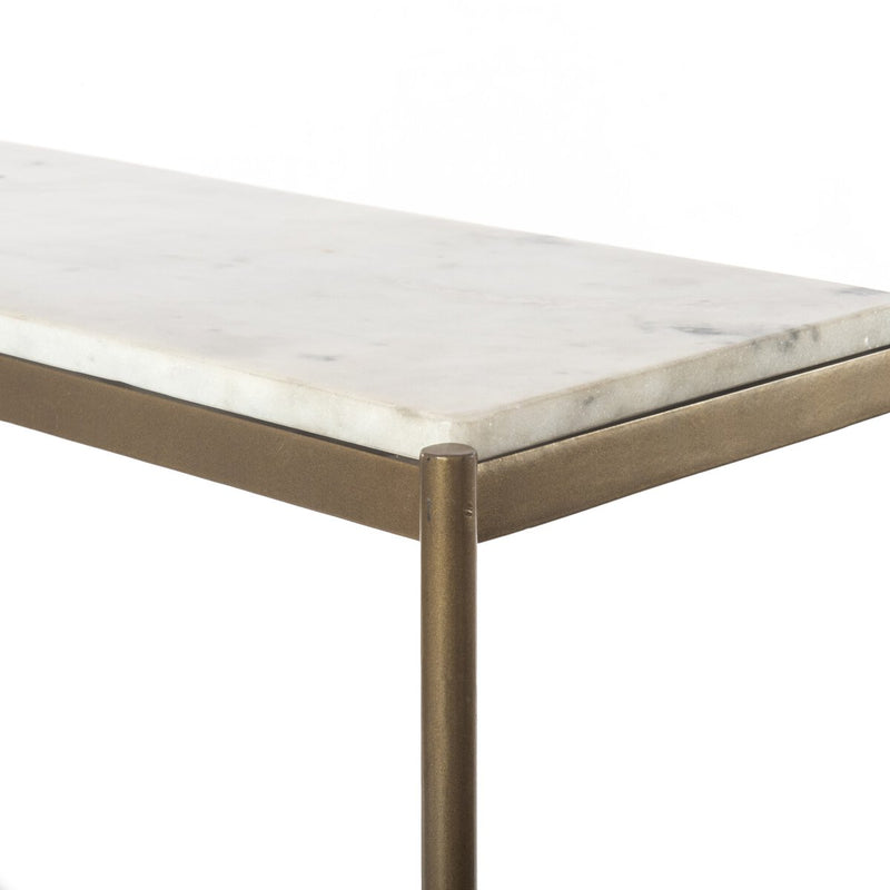 Felix Small Console Table - Antique Brass