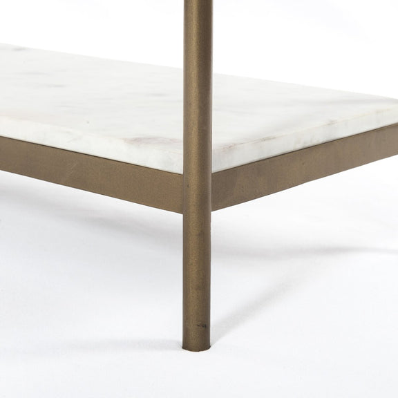 Felix Small Console Table - Antique Brass