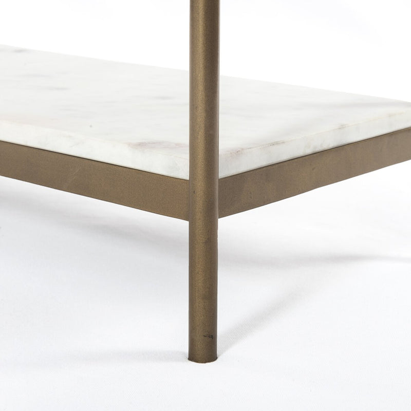 Felix Small Console Table - Antique Brass