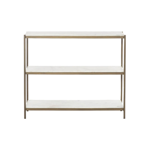 Felix Small Console Table - Antique Brass