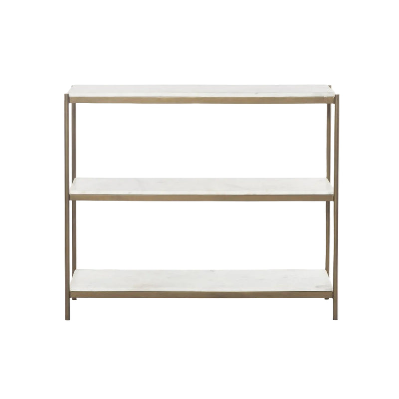 Felix Small Console Table - Antique Brass