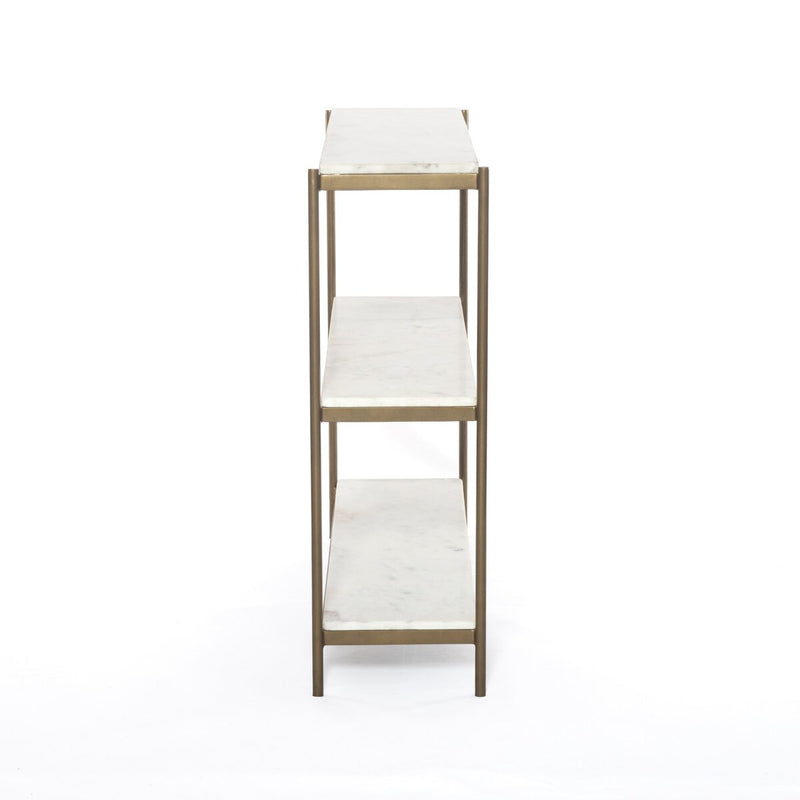 Felix Small Console Table - Antique Brass