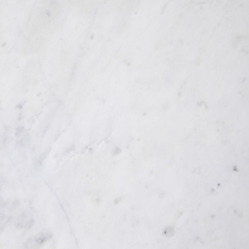 Felix Oval Nightstand - Polished White Marble