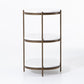 Felix Oval Nightstand - Polished White Marble