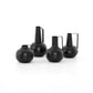 Aleta Vases, Set Of 4 - Matte Black