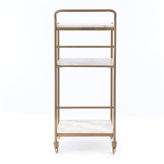 Felix Bar Cart - Antique Brass