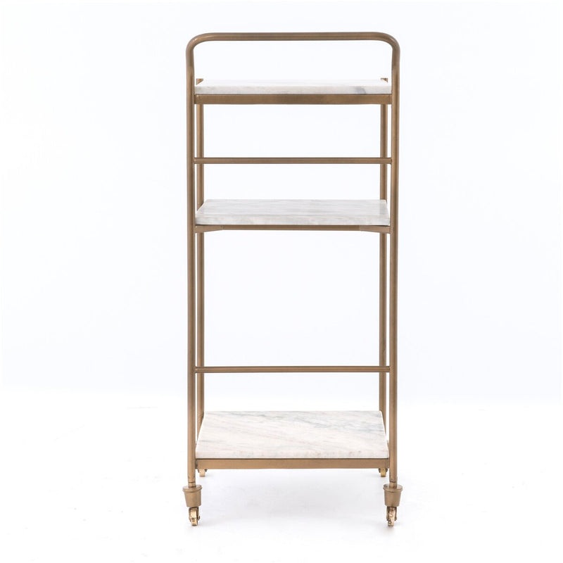 Felix Bar Cart - Antique Brass