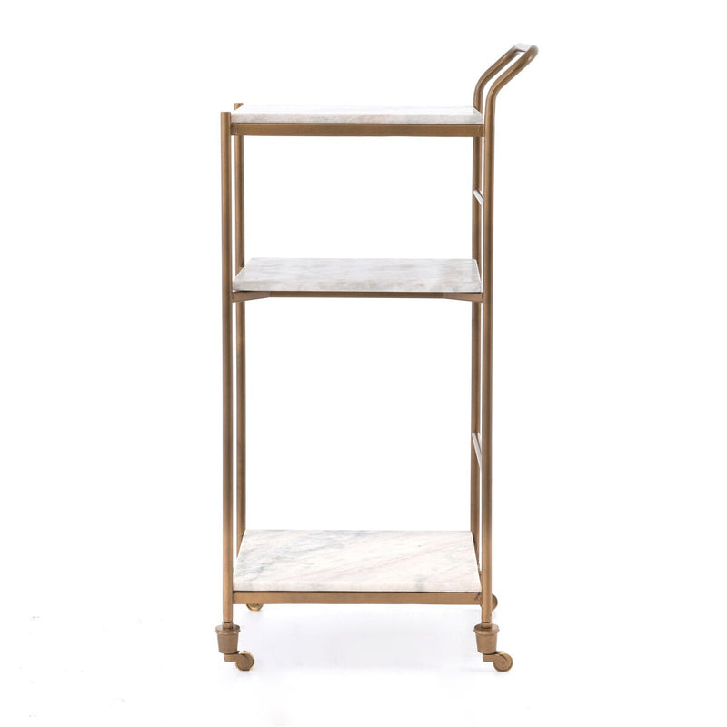 Felix Bar Cart - Antique Brass