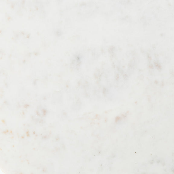Adalley C Table - Polished White Marble